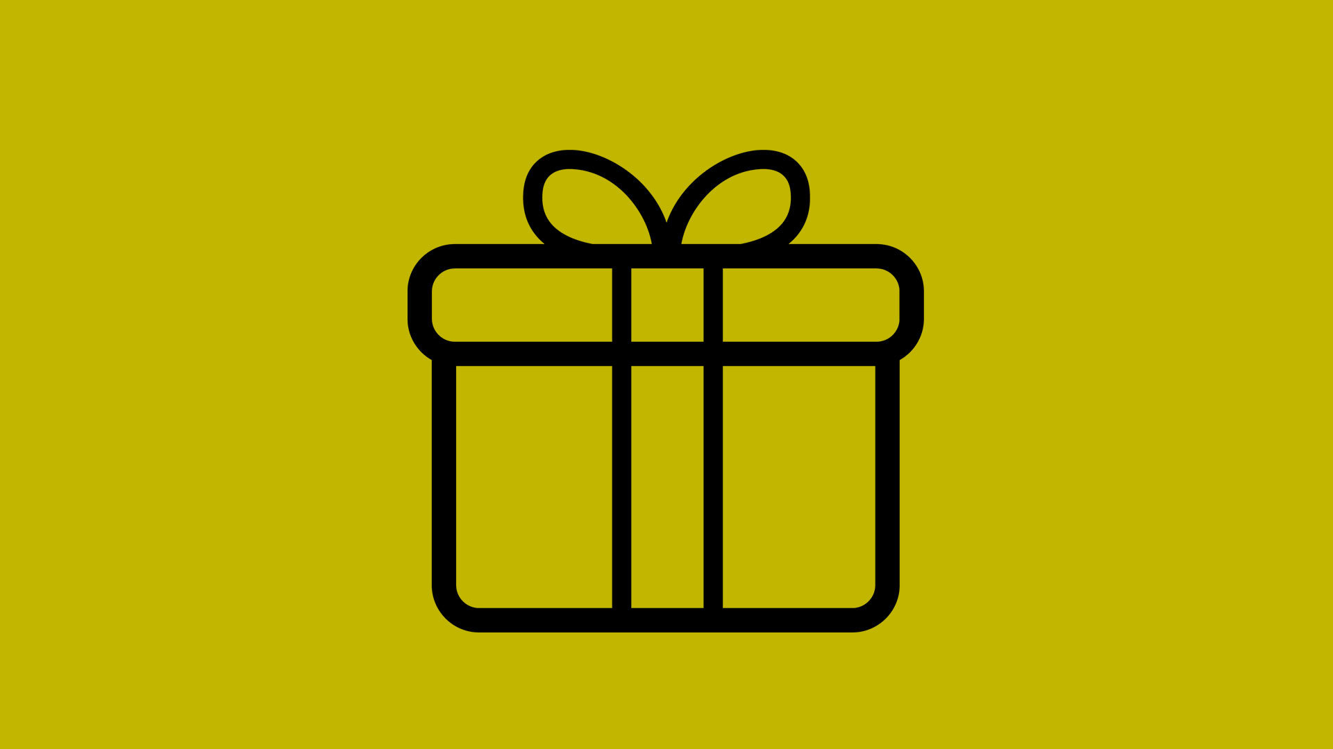 Geschenk Piktorgramm Gruen
